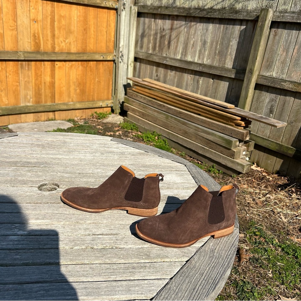 Kork Ease, Kit Chelsea Ankle Booties Women Brown Suede‎ Flat size 9.5 - Picture 4 of 10